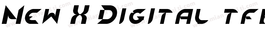 New X Digital tfb字体转换